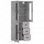 vidaXL Highboard Betongrau 69,5x34x180 cm Holzwerkstoff vidaXL Highboard Betongrau 69,5x34x180 cm Holzwerkstoff