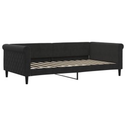 vidaXL Tagesbett Schwarz 100x200 cm Samt