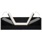 vidaXL Garten-Sofabett mit Kissen Poly Rattan Schwarz vidaXL Garten-Sofabett mit Kissen Poly Rattan Schwarz