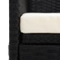 vidaXL Garten-Sofabett mit Kissen Poly Rattan Schwarz vidaXL Garten-Sofabett mit Kissen Poly Rattan Schwarz