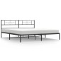 vidaXL Bettgestell mit Kopfteil Metall Schwarz 183x213 cm vidaXL Bettgestell mit Kopfteil Metall Schwarz 183x213 cm