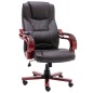 Massage-Bürostuhl Braun Echtleder Massage-Bürostuhl Braun Echtleder