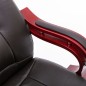 Massage-Bürostuhl Braun Echtleder Massage-Bürostuhl Braun Echtleder