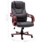 Massage-Bürostuhl Braun Echtleder Massage-Bürostuhl Braun Echtleder