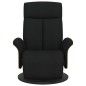 vidaXL Relaxsessel mit Fußteil Schwarz Stoff vidaXL Relaxsessel mit Fußteil Schwarz Stoff