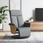 vidaXL Relaxsessel mit Fußteil Hellgrau Stoff vidaXL Relaxsessel mit Fußteil Hellgrau Stoff
