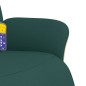 vidaXL Massagesessel mit Fußteil Dunkelgrün Stoff vidaXL Massagesessel mit Fußteil Dunkelgrün Stoff