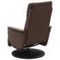 vidaXL Massagesessel mit Fußteil Braun Kunstleder vidaXL Massagesessel mit Fußteil Braun Kunstleder