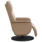 vidaXL Massagesessel mit Fußteil Cappuccino-Braun Kunstleder vidaXL Massagesessel mit Fußteil Cappuccino-Braun Kunstleder