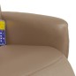 vidaXL Massagesessel mit Fußteil Cappuccino-Braun Kunstleder vidaXL Massagesessel mit Fußteil Cappuccino-Braun Kunstleder