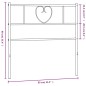 vidaXL Kopfteil Metall Schwarz 80 cm vidaXL Kopfteil Metall Schwarz 80 cm