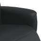 vidaXL Relaxsessel mit Fußteil Schwarz Kunstleder