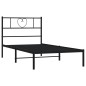 vidaXL Bettgestell mit Kopfteil Metall Schwarz 107x203 cm vidaXL Bettgestell mit Kopfteil Metall Schwarz 107x203 cm
