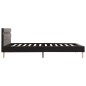 Bettgestell mit LED Dunkelgrau Stoff 120×200 cm Bettgestell mit LED Dunkelgrau Stoff 120×200 cm