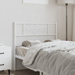 vidaXL Kopfteil Metall Weiß 75 cm