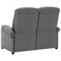 vidaXL 2-Sitzer-Sofa Verstellbar Hellgrau Stoff vidaXL 2-Sitzer-Sofa Verstellbar Hellgrau Stoff