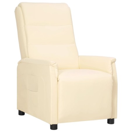 vidaXL Relaxsessel Creme Kunstleder