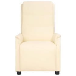 vidaXL Relaxsessel Creme Kunstleder