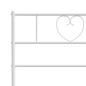 vidaXL Bettgestell mit Kopfteil Metall Weiß 107x203 cm vidaXL Bettgestell mit Kopfteil Metall Weiß 107x203 cm