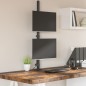 vidaXL Tischhalterung für 2 Monitore Schwarz Stahl VESA 75/100 mm vidaXL Tischhalterung für 2 Monitore Schwarz Stahl VESA 75/100 mm