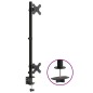 vidaXL Tischhalterung für 2 Monitore Schwarz Stahl VESA 75/100 mm vidaXL Tischhalterung für 2 Monitore Schwarz Stahl VESA 75/100 mm