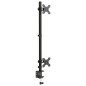 vidaXL Tischhalterung für 2 Monitore Schwarz Stahl VESA 75/100 mm vidaXL Tischhalterung für 2 Monitore Schwarz Stahl VESA 75/100 mm