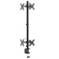 vidaXL Tischhalterung für 2 Monitore Schwarz Stahl VESA 75/100 mm vidaXL Tischhalterung für 2 Monitore Schwarz Stahl VESA 75/100 mm