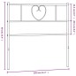 vidaXL Kopfteil Metall Schwarz 100 cm vidaXL Kopfteil Metall Schwarz 100 cm