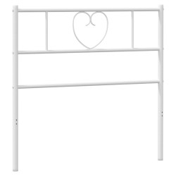 vidaXL Kopfteil Metall Weiß 100 cm