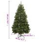 vidaXL Künstlicher Weihnachtsbaum Klappbar mit Ständer Grün 180 cm vidaXL Künstlicher Weihnachtsbaum Klappbar mit Ständer Grün 180 cm