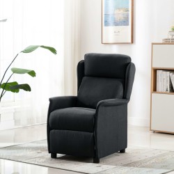 vidaXL Relaxsessel Dunkelgrau Stoff