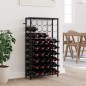 vidaXL Weinregal für 45 Flaschen Schwarz 54x18x100 cm Schmiedeeisen vidaXL Weinregal für 45 Flaschen Schwarz 54x18x100 cm Schmiedeeisen