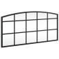 vidaXL Wandspiegel Schwarz 60x30 cm Gewölbt Eisen vidaXL Wandspiegel Schwarz 60x30 cm Gewölbt Eisen
