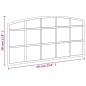 vidaXL Wandspiegel Schwarz 60x30 cm Gewölbt Eisen vidaXL Wandspiegel Schwarz 60x30 cm Gewölbt Eisen