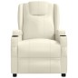 vidaXL Relaxsessel Cremeweiß Kunstleder vidaXL Relaxsessel Cremeweiß Kunstleder