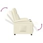 vidaXL Relaxsessel Cremeweiß Kunstleder vidaXL Relaxsessel Cremeweiß Kunstleder