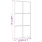 vidaXL Wandspiegel Schwarz 30x60 cm Rechteckig Eisen vidaXL Wandspiegel Schwarz 30x60 cm Rechteckig Eisen