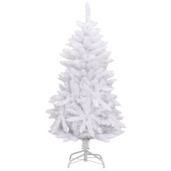 vidaXL Künstlicher Weihnachtsbaum Klappbar mit Ständer Weiß 150 cm