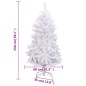 vidaXL Künstlicher Weihnachtsbaum Klappbar mit Ständer Weiß 150 cm vidaXL Künstlicher Weihnachtsbaum Klappbar mit Ständer Weiß 150 cm