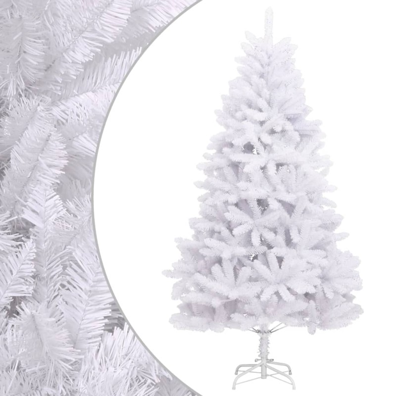 vidaXL Künstlicher Weihnachtsbaum Klappbar mit Ständer Weiß 210 cm vidaXL Künstlicher Weihnachtsbaum Klappbar mit Ständer Weiß 210 cm