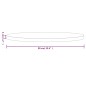 vidaXL Tischplatte Rund Schwarz Ø90x3 cm Massivholz Kiefer vidaXL Tischplatte Rund Schwarz Ø90x3 cm Massivholz Kiefer