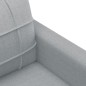 vidaXL 3-Sitzer-Sofa Hellgrau 180 cm Stoff vidaXL 3-Sitzer-Sofa Hellgrau 180 cm Stoff