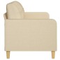 vidaXL 3-Sitzer-Sofa Creme 180 cm Stoff vidaXL 3-Sitzer-Sofa Creme 180 cm Stoff