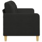 vidaXL 3-Sitzer-Sofa Schwarz 180 cm Stoff vidaXL 3-Sitzer-Sofa Schwarz 180 cm Stoff