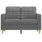 vidaXL 2-Sitzer-Sofa Dunkelgrau 120 cm Stoff vidaXL 2-Sitzer-Sofa Dunkelgrau 120 cm Stoff