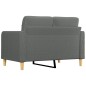 vidaXL 2-Sitzer-Sofa Dunkelgrau 120 cm Stoff vidaXL 2-Sitzer-Sofa Dunkelgrau 120 cm Stoff
