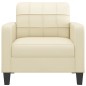 vidaXL Sessel Creme 60 cm Kunstleder vidaXL Sessel Creme 60 cm Kunstleder