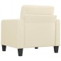 vidaXL Sessel Creme 60 cm Kunstleder vidaXL Sessel Creme 60 cm Kunstleder