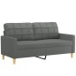 vidaXL 2-Sitzer-Sofa Dunkelgrau 140 cm Stoff vidaXL 2-Sitzer-Sofa Dunkelgrau 140 cm Stoff
