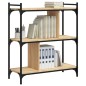 vidaXL Bücherregal 3 Böden Sonoma-Eiche 76x32x88 cm Holzwerkstoff vidaXL Bücherregal 3 Böden Sonoma-Eiche 76x32x88 cm Holzwerkstoff